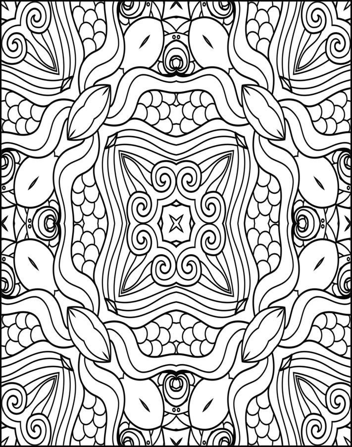 Abstract Designs to Print and Color - Etsy