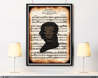 Mozart Genius Zitat - Druckbare Wandkunst