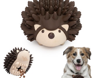 Interactive Dog Toy for Strong Chewers, Freddy Hedgehog All-in-One Treat Ball, Food Dispensing Slow Feeder, Dog IQ Puzzle, Dog Crate Toy