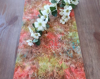 Batik Table Runner- Indonesian Style - Bo Ho Décor - Handmade