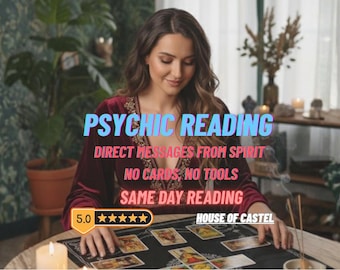 No Tools Psychic Reading – Accurate Clairvoyant Medium Reading, Telepathic Guidance, Love, Life & Career Psychic Connection
