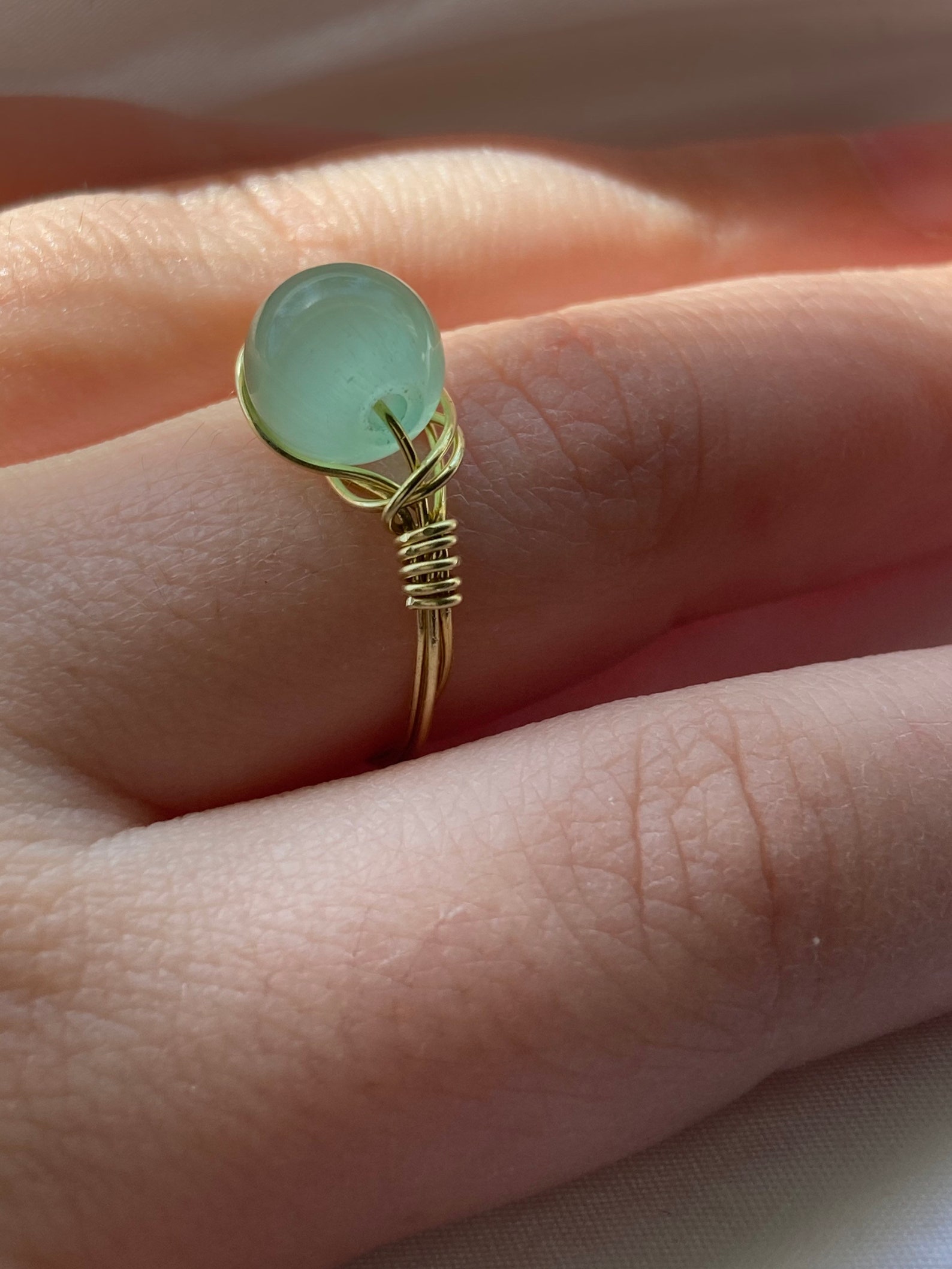 Aqua ring Etsy