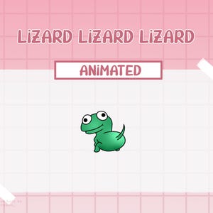 Animated Twerk Lizard Meme - Twitch - Alert - Emote - Youtube - Kick - Discord