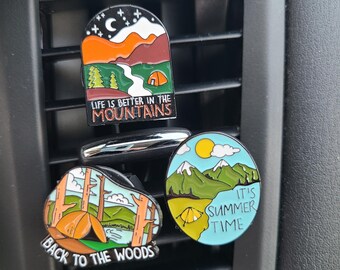 Camping Car Air Freshener, Mountain Adventure Vent Clip