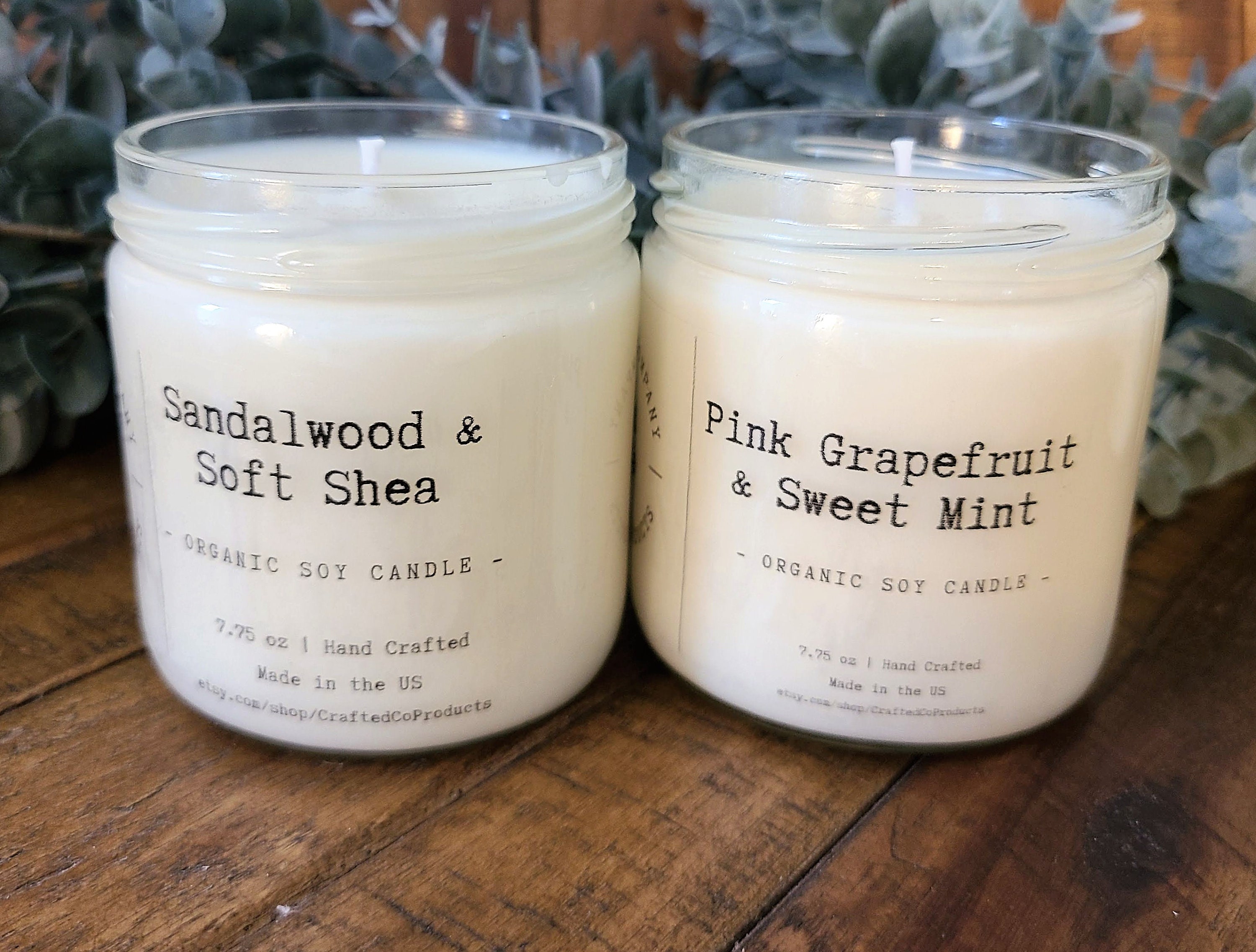 Organic Soy Candle 7.75oz Choose your scent All Natural Etsy