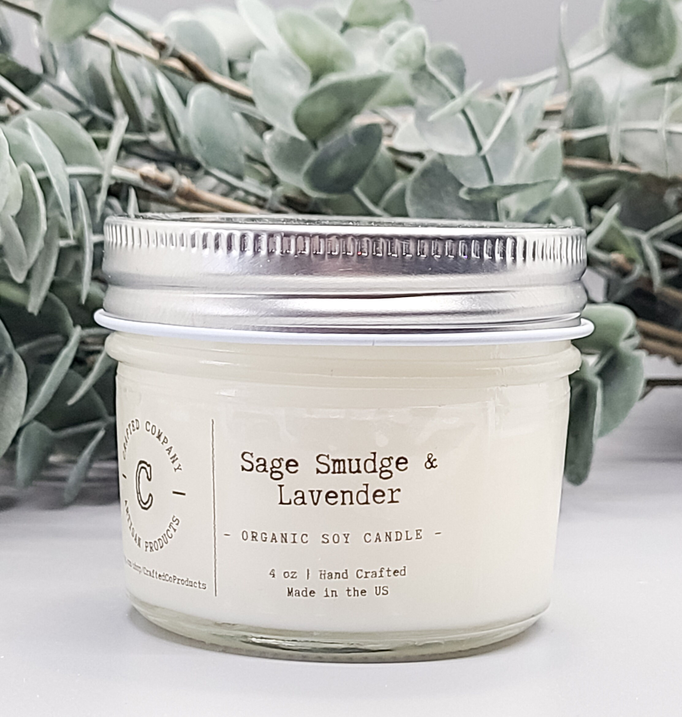 Sage & Lavender Candle Sage Candle Lavender Candle Organic Etsy