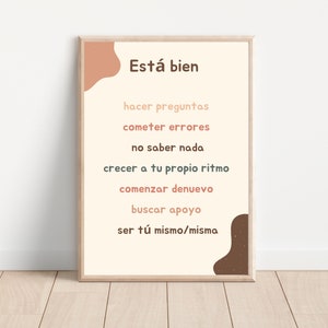 Spansk bohemisk affisch, dekoration för lekrum för barn (digital nedladdning)