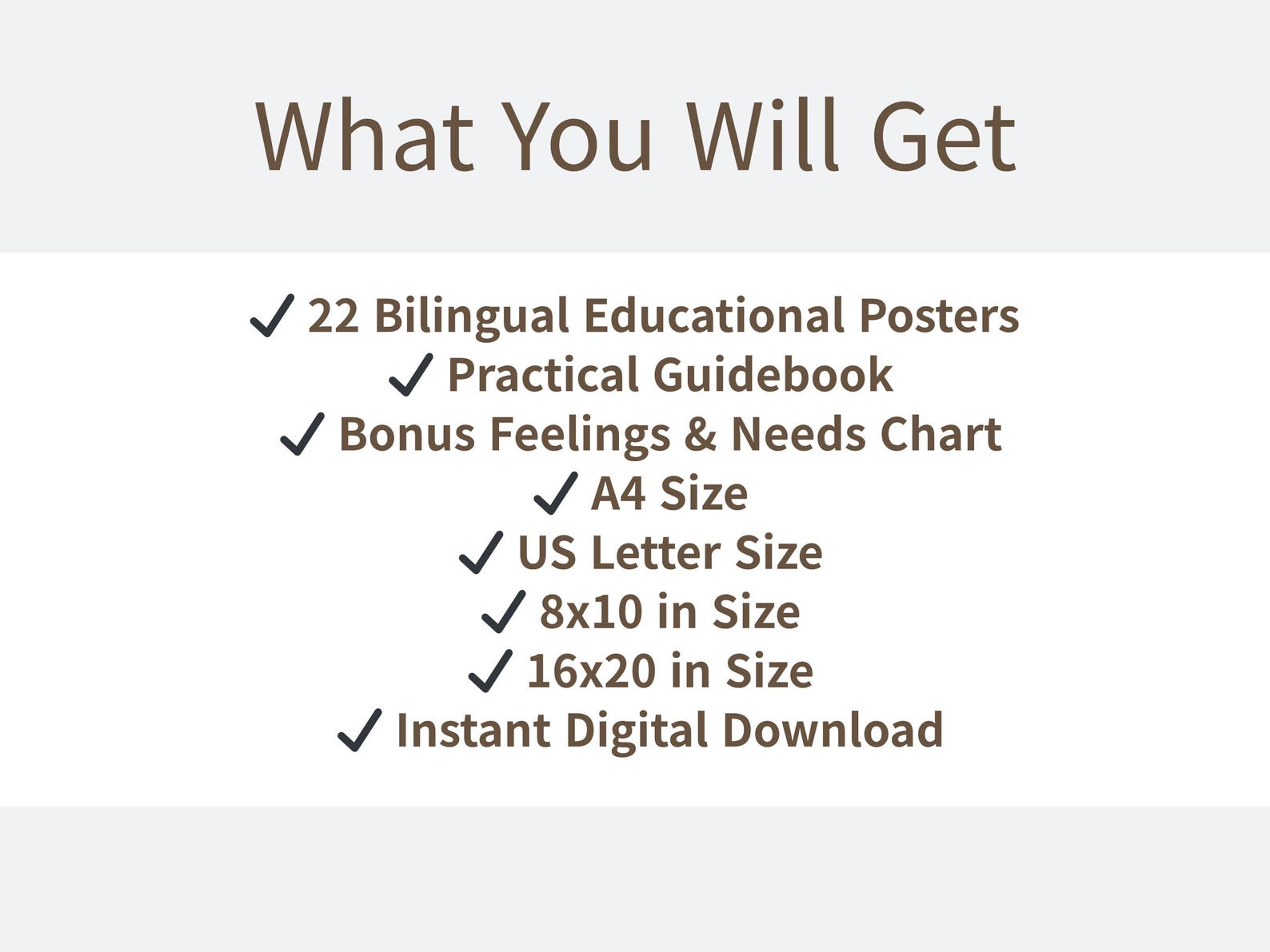 Bilingual Spanish Educational Posters for Kids, English Spanish ...