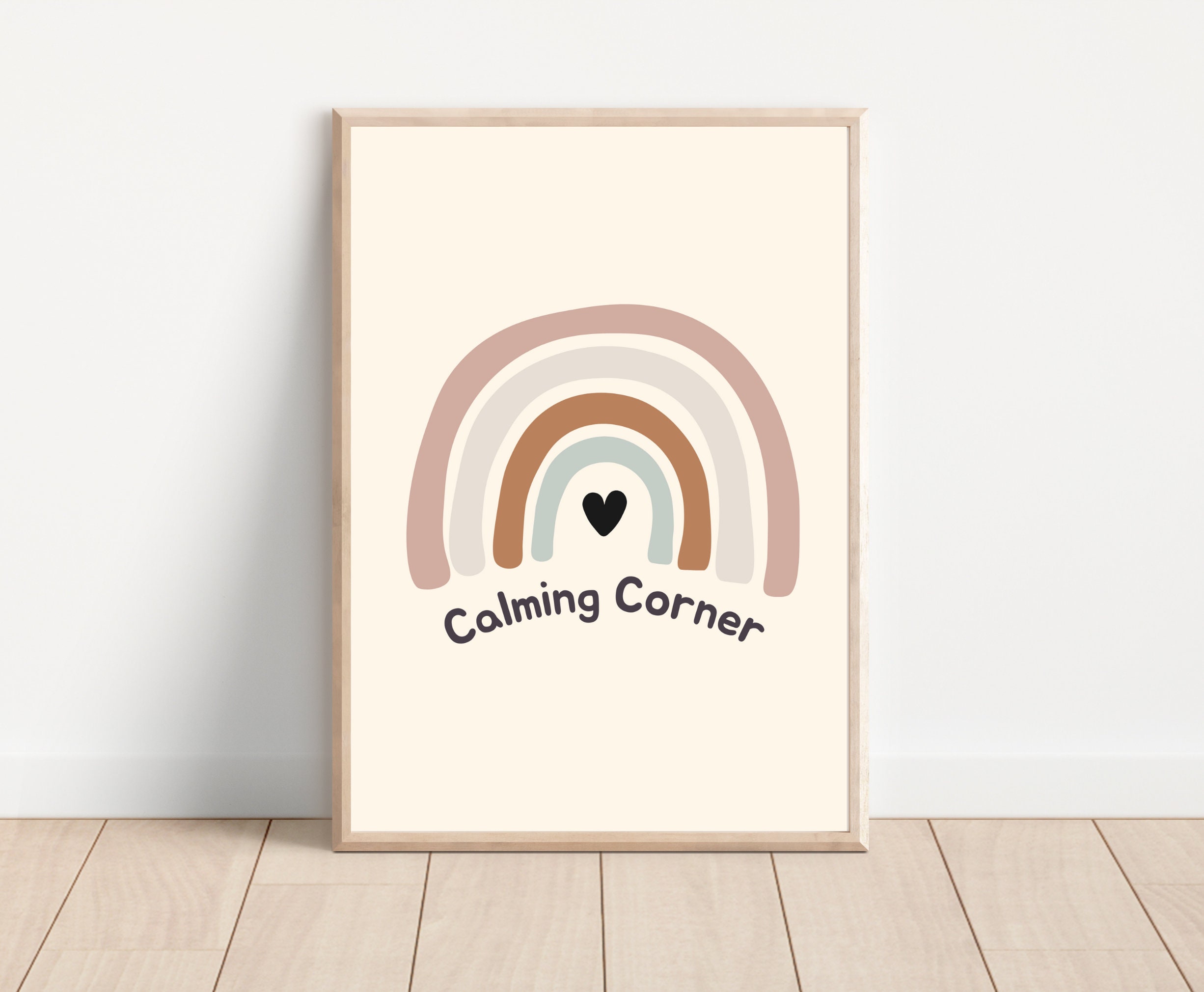 感情コントロールポスター：心を落ち着かせるコーナー、ボヘミアン風教室の装飾（デジタルダウンロード） - Etsy 日本