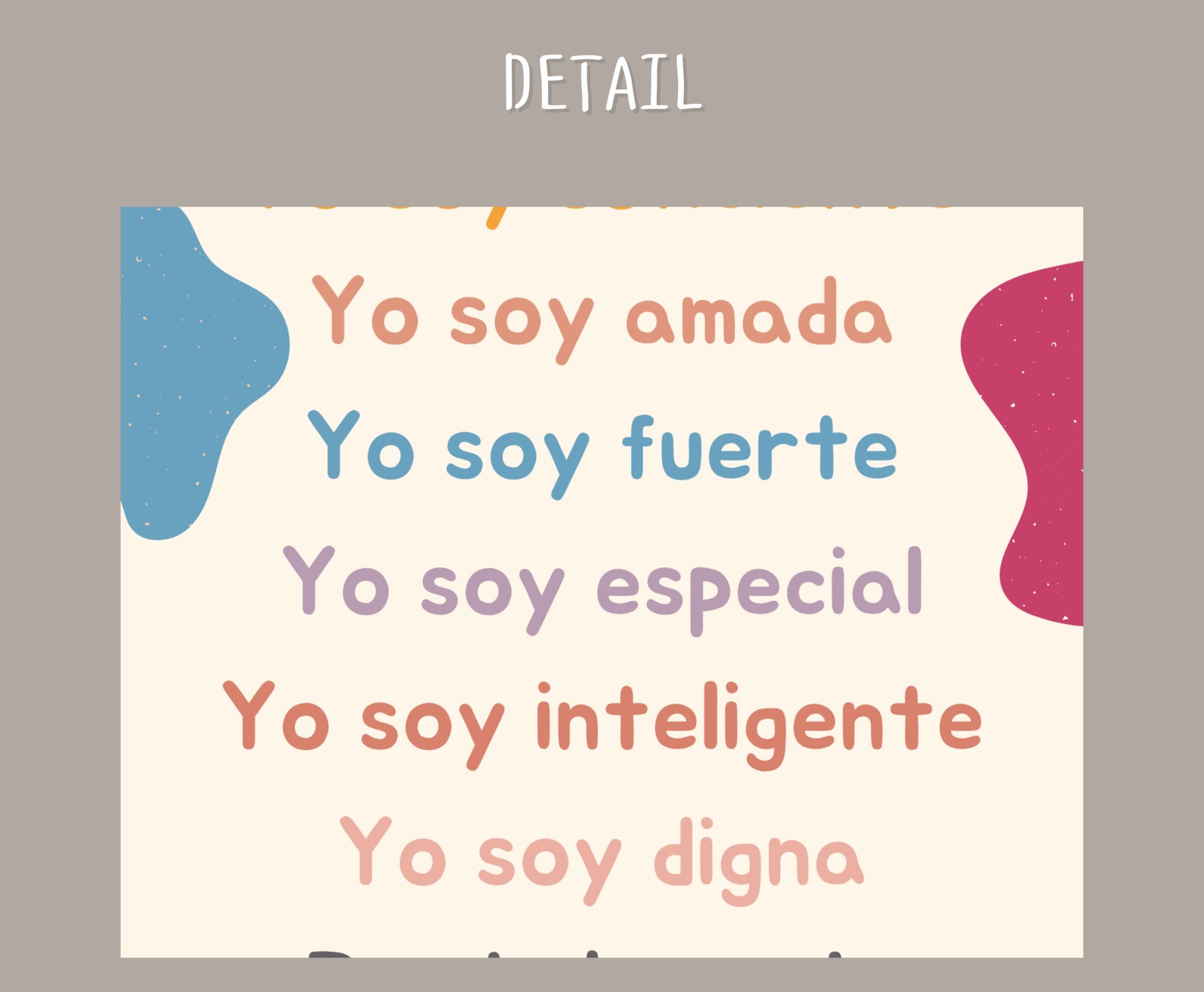 Spanish Classroom Decor Positive Affirmation Poster for - Etsy