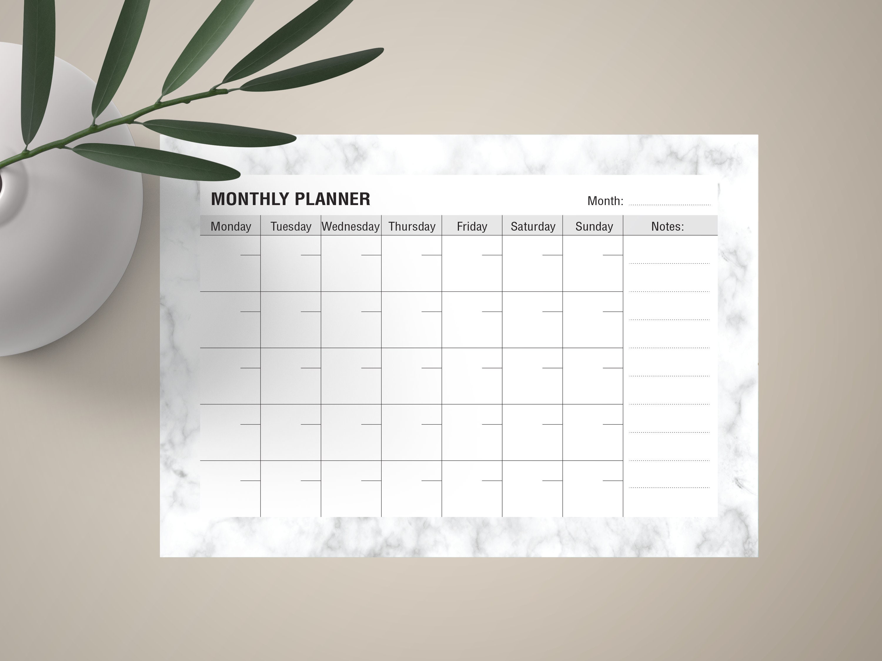 MONTHLY ACTIVITY PLANNER. Monthly planner. Planner. Calendar | Etsy