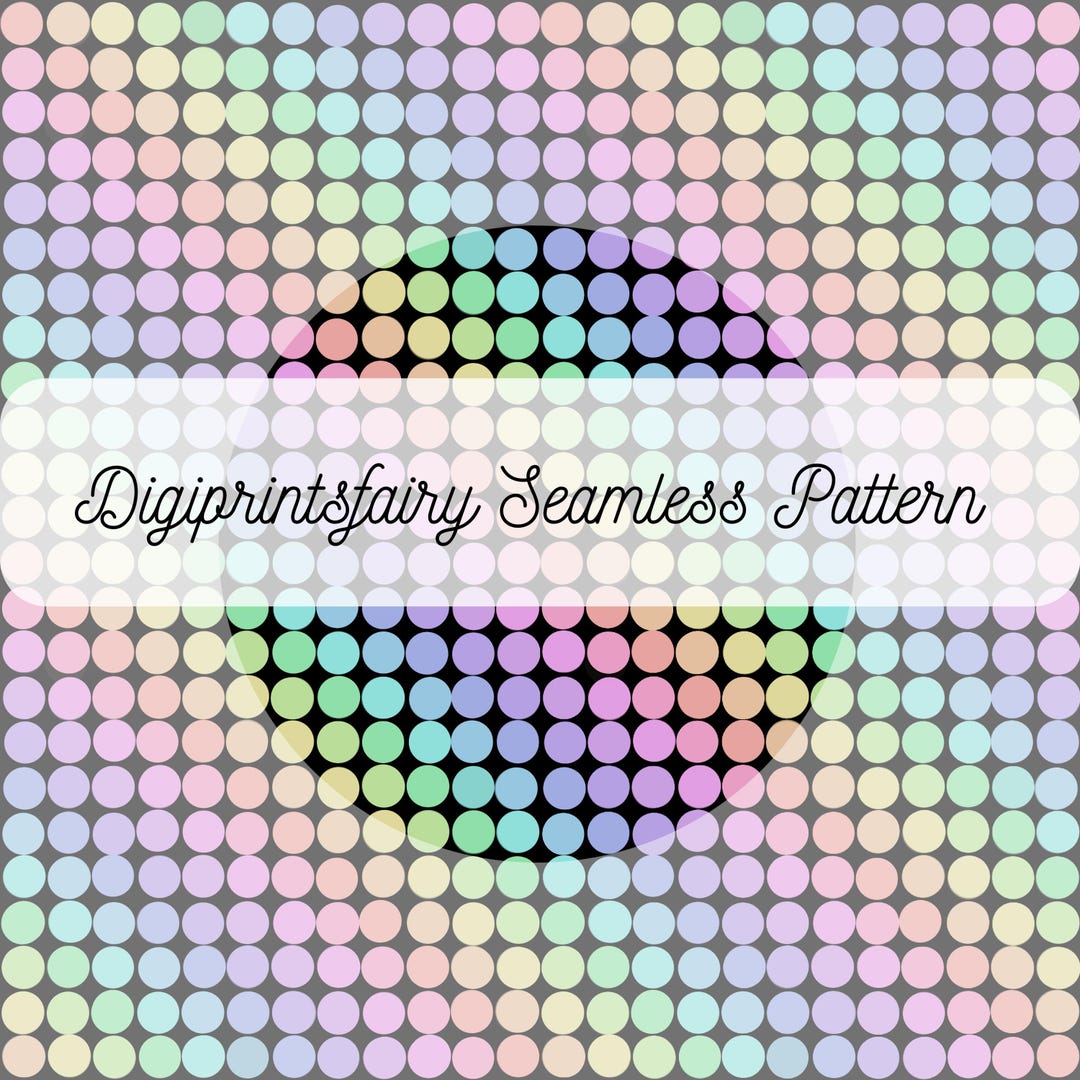 Rainbow Dots Black Seamless Pattern Files Commercial - Etsy UK