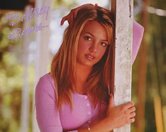 RARE Original Vintage 1999 Britney Spears Pink Shirt Music Promo Poster