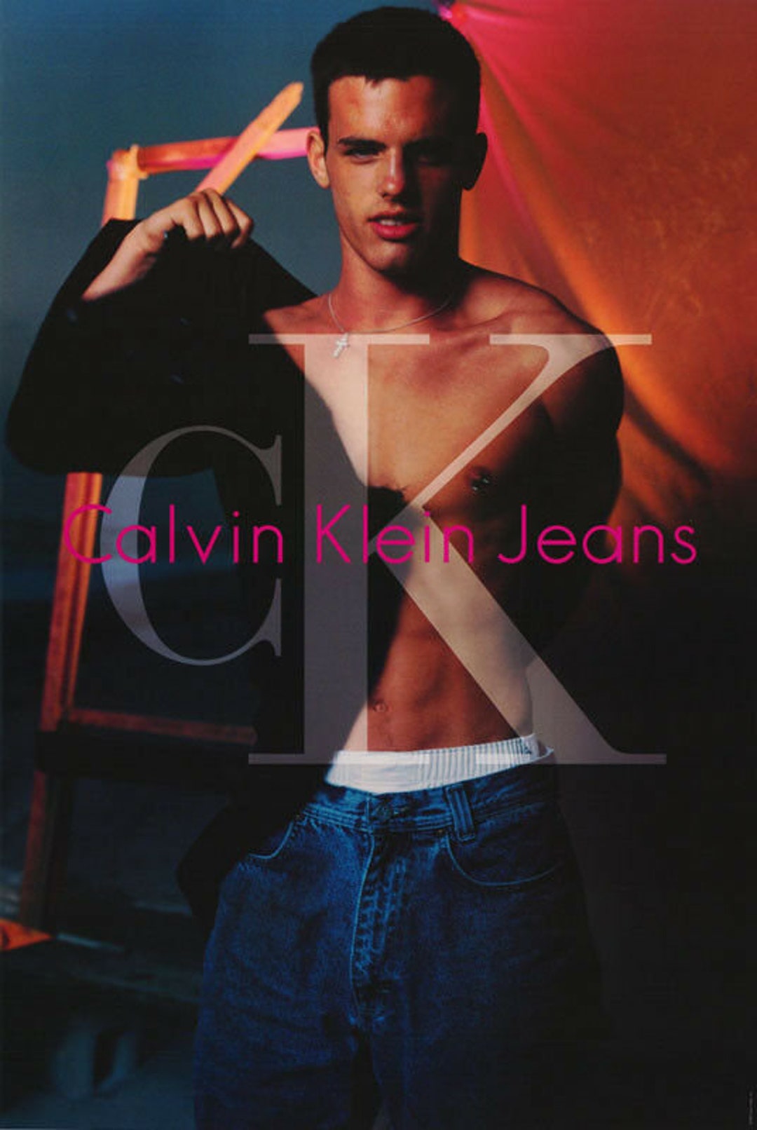 RARE Original Calvin Klein Jeans Ad Denim Vintage Male Model - Etsy
