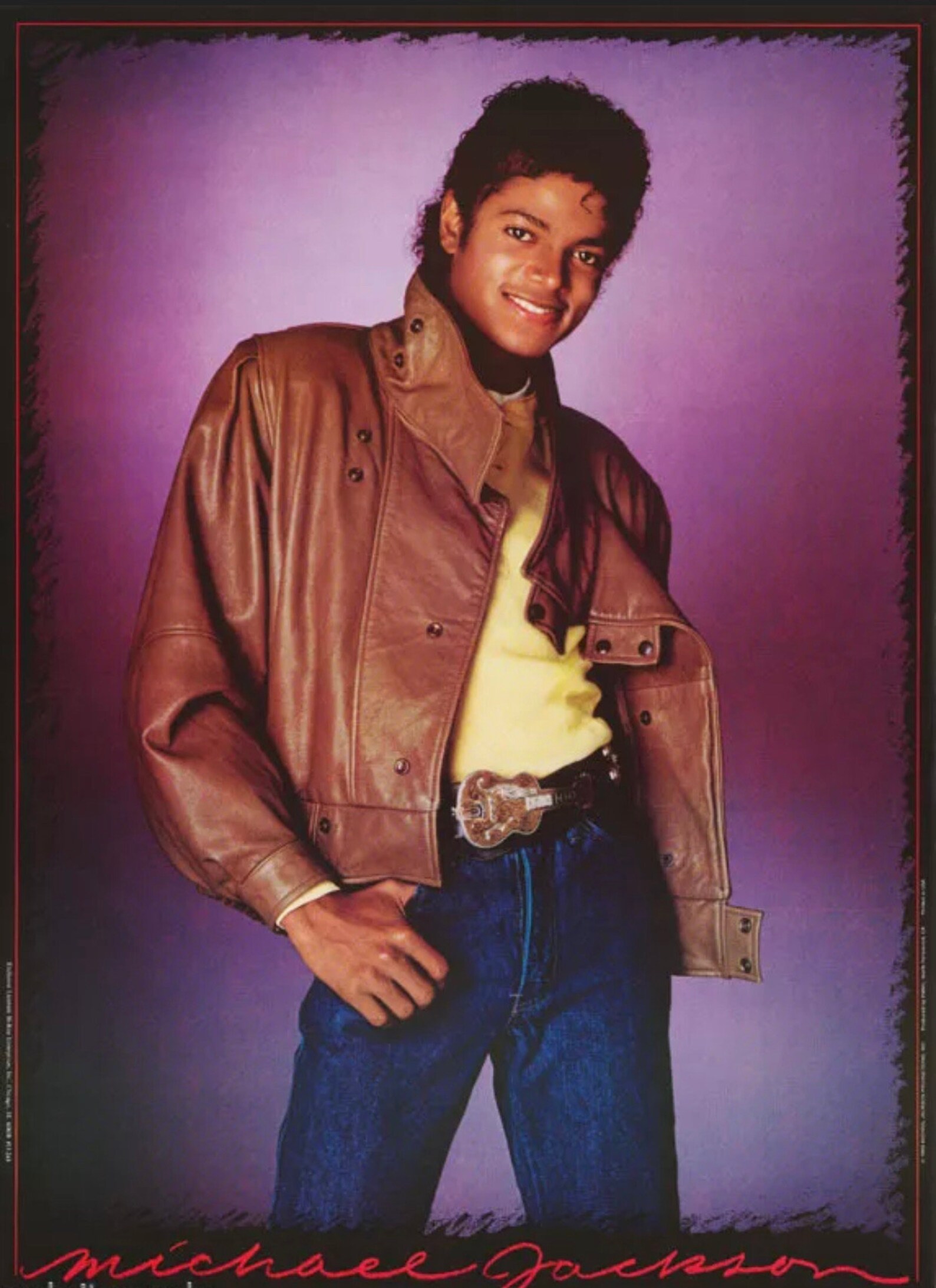 RARE Original Vintage 1983 Michael Jackson Music Poster Etsy