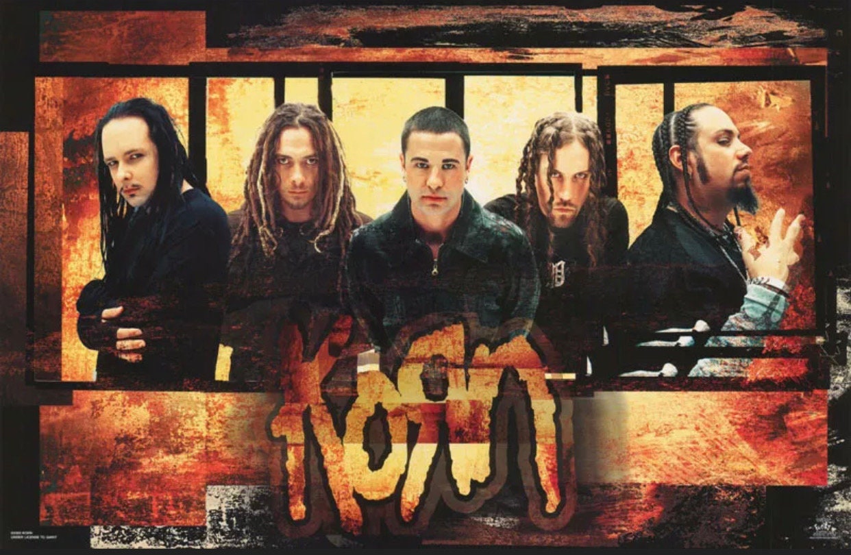RARE Original Vintage 2002 Korn Band Music Poster Etsy