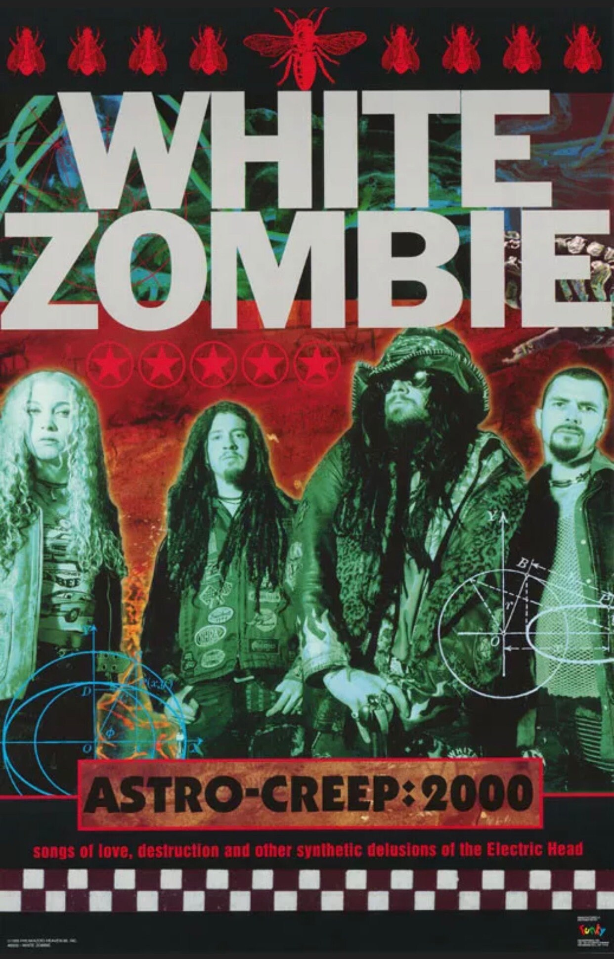RARE Original Vintage 1995 White Zombie Rob Zombie Music Etsy España