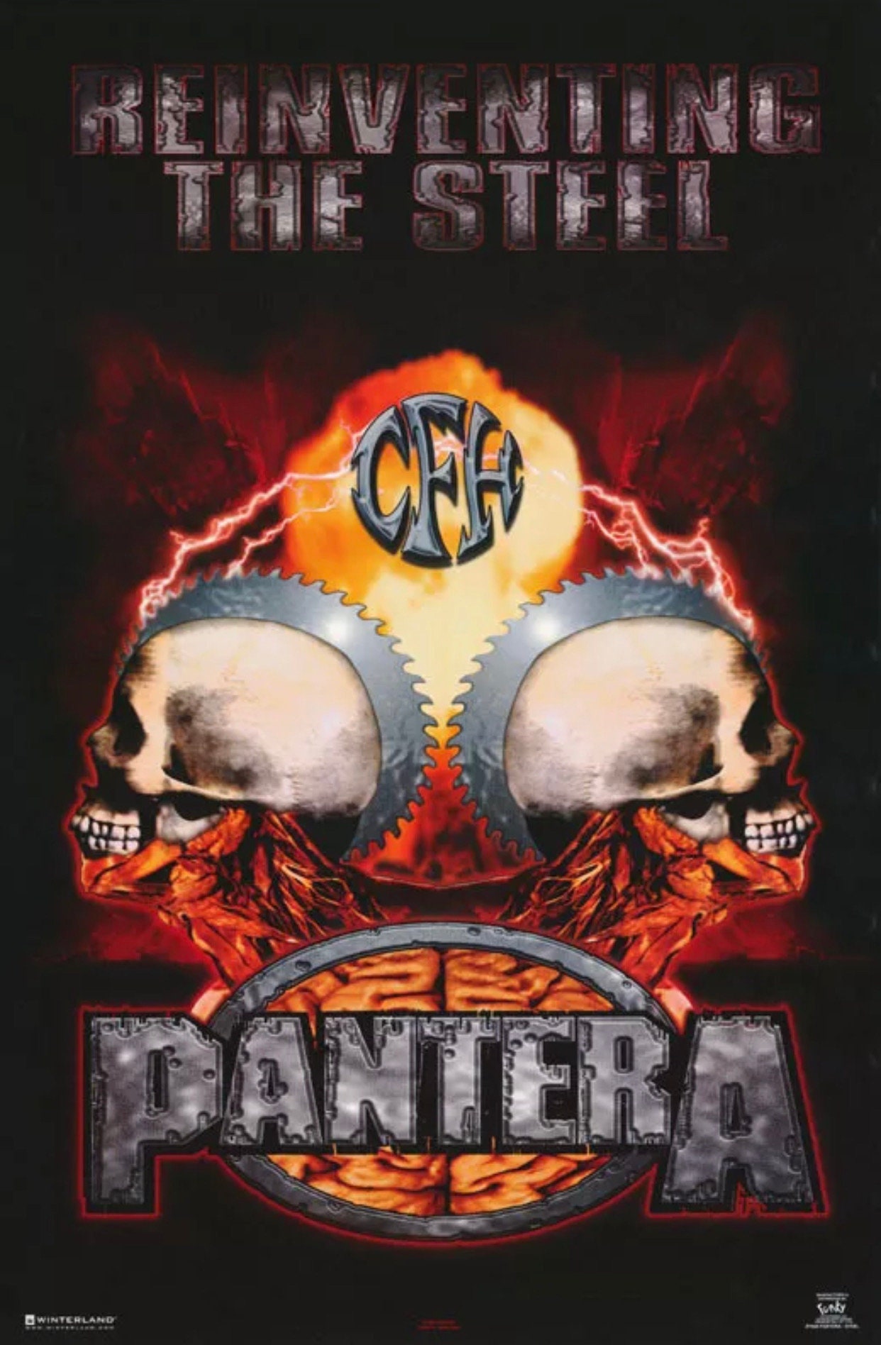 RARE Original Vintage 2000 Pantera Band Metal Poster Etsy
