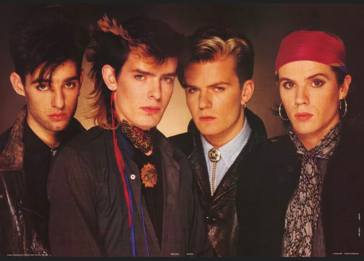 RARE Original Vintage 1985 The Cult Music Poster Etsy