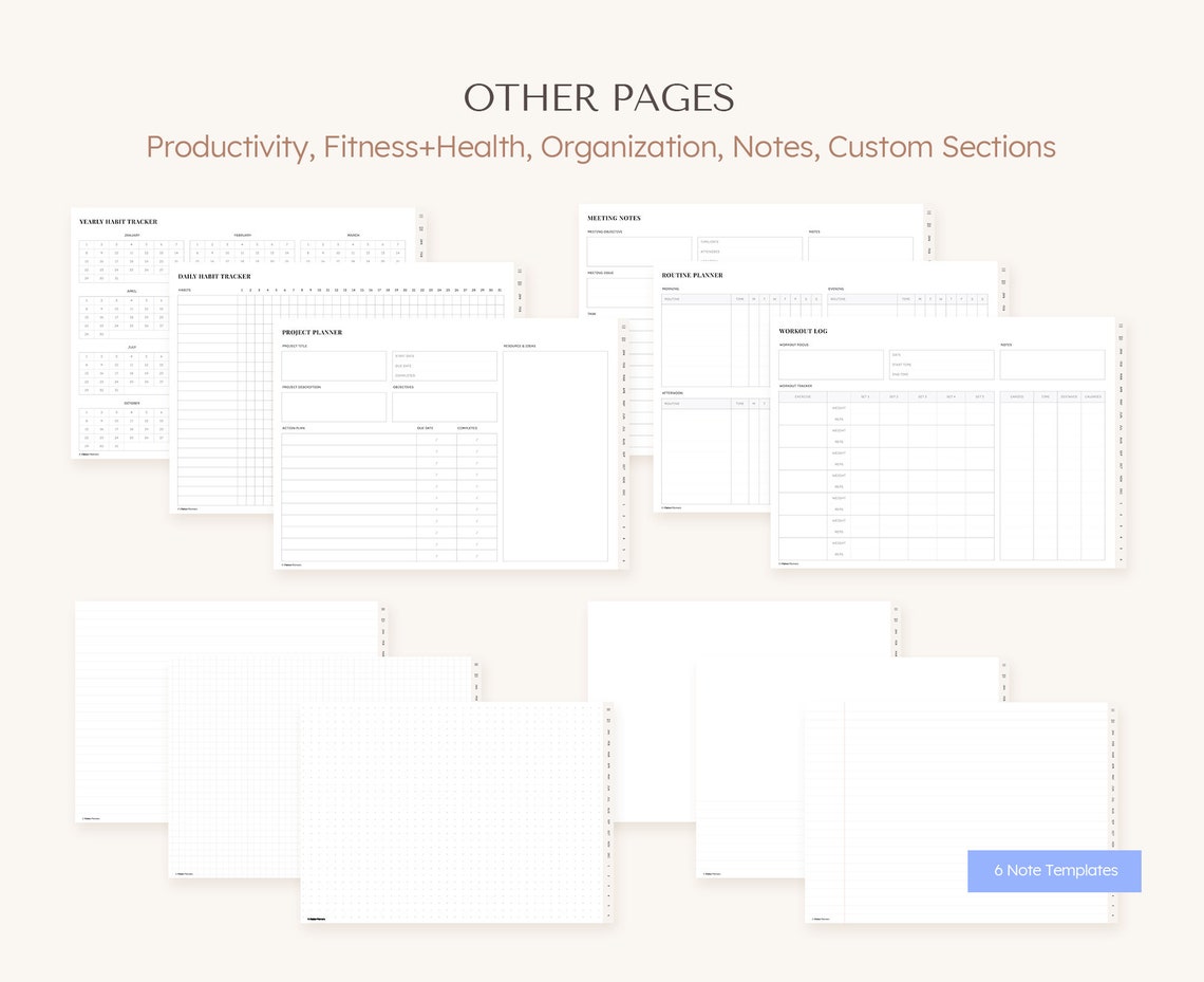2023 Digital Planner for Goodnotes Notability iPad Etsy