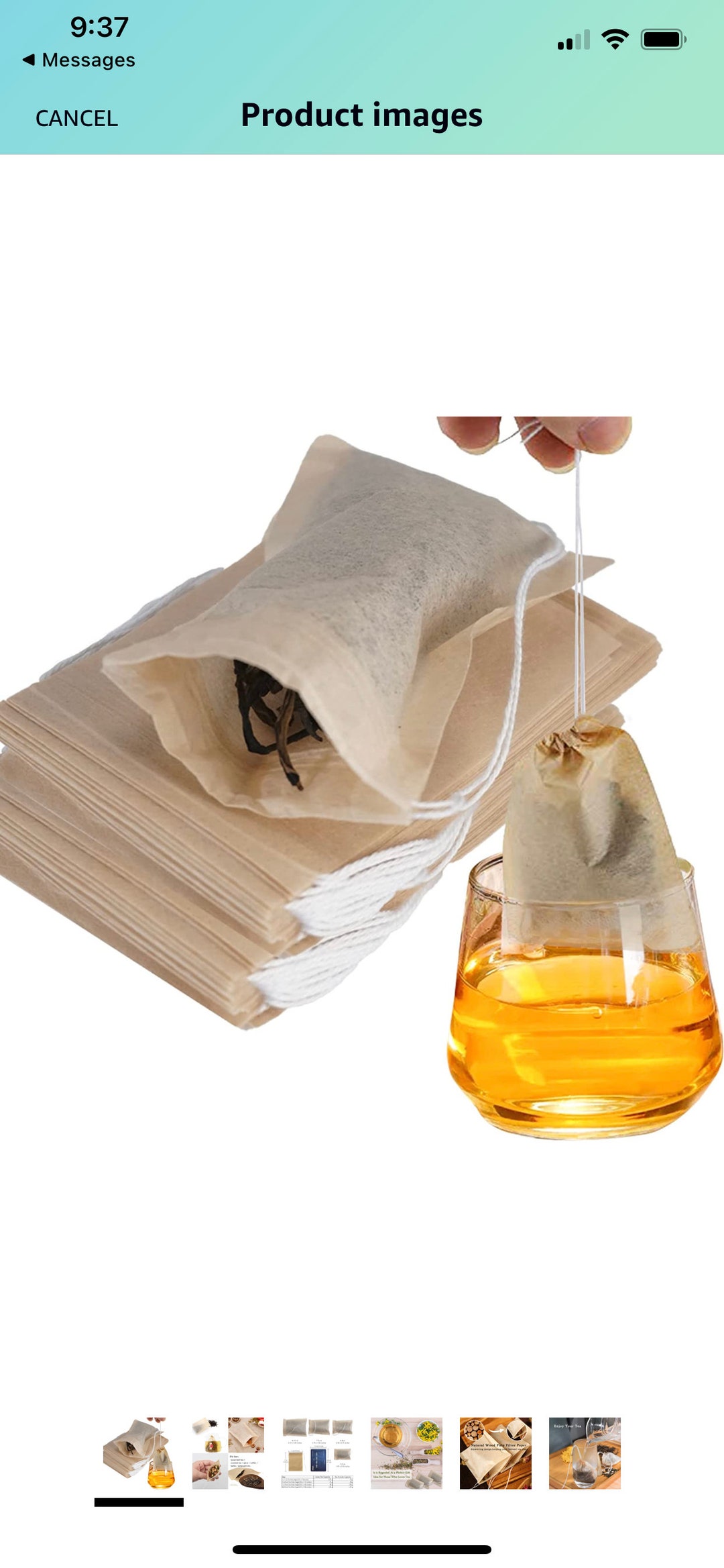 Organic, Nonbleached Tea Bags 10 Bags Etsy