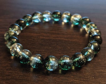 Phantom Quartz | Ghost Quartz | Garden Quartz Beaded Bracelet