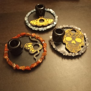 Support de sphère de cristal de bougeoir