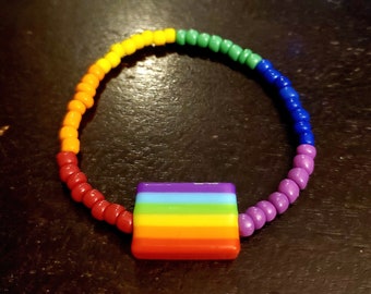 Pride Flag Perlenarmband