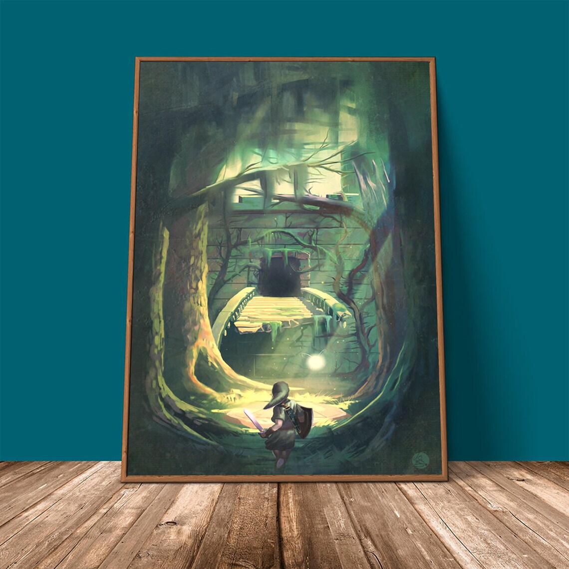 Forest Temple The Legend of Zelda Ocarina of Time Poster Etsy