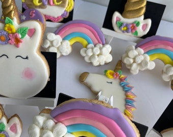 Unicorn sugar cookies