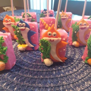 Baby Shark Rice Crispy Pink