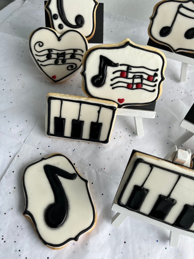 Musical Notes Sugar Cookies - Etsy