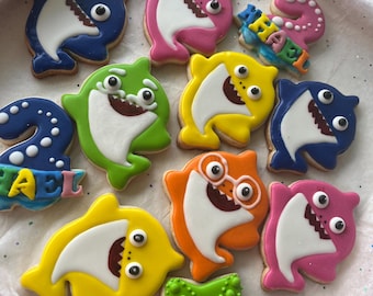 Baby Shark Sugar Cookies