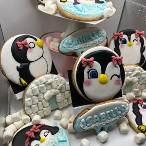 Penguins Sugar Cookies