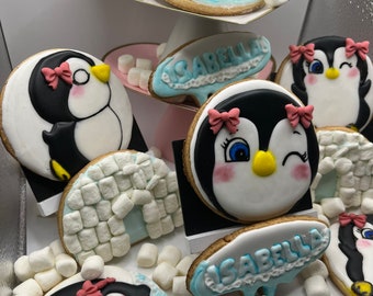 Penguins Sugar Cookies