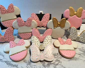 Minnie Mouse Sugar Cookies