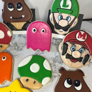 Mario Bros Sugar Cookies