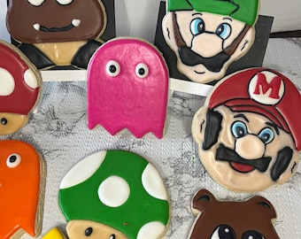 Mario Bros Sugar Cookies