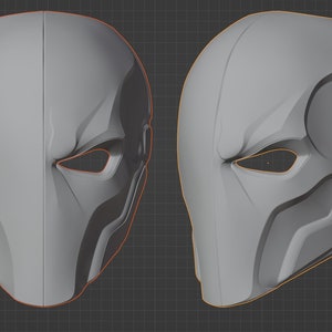 Deathstroke front mask 3D prop file