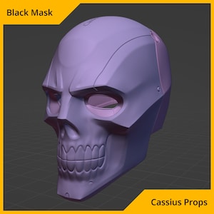 Arkham Black Mask 3D prop file