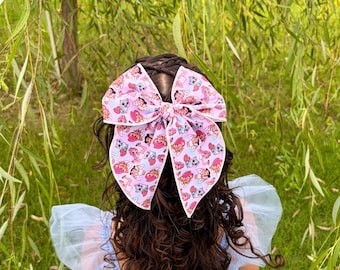 K-Pop Idol Cosplay Hair Bow: Dark Fantasy Anime Accessory
