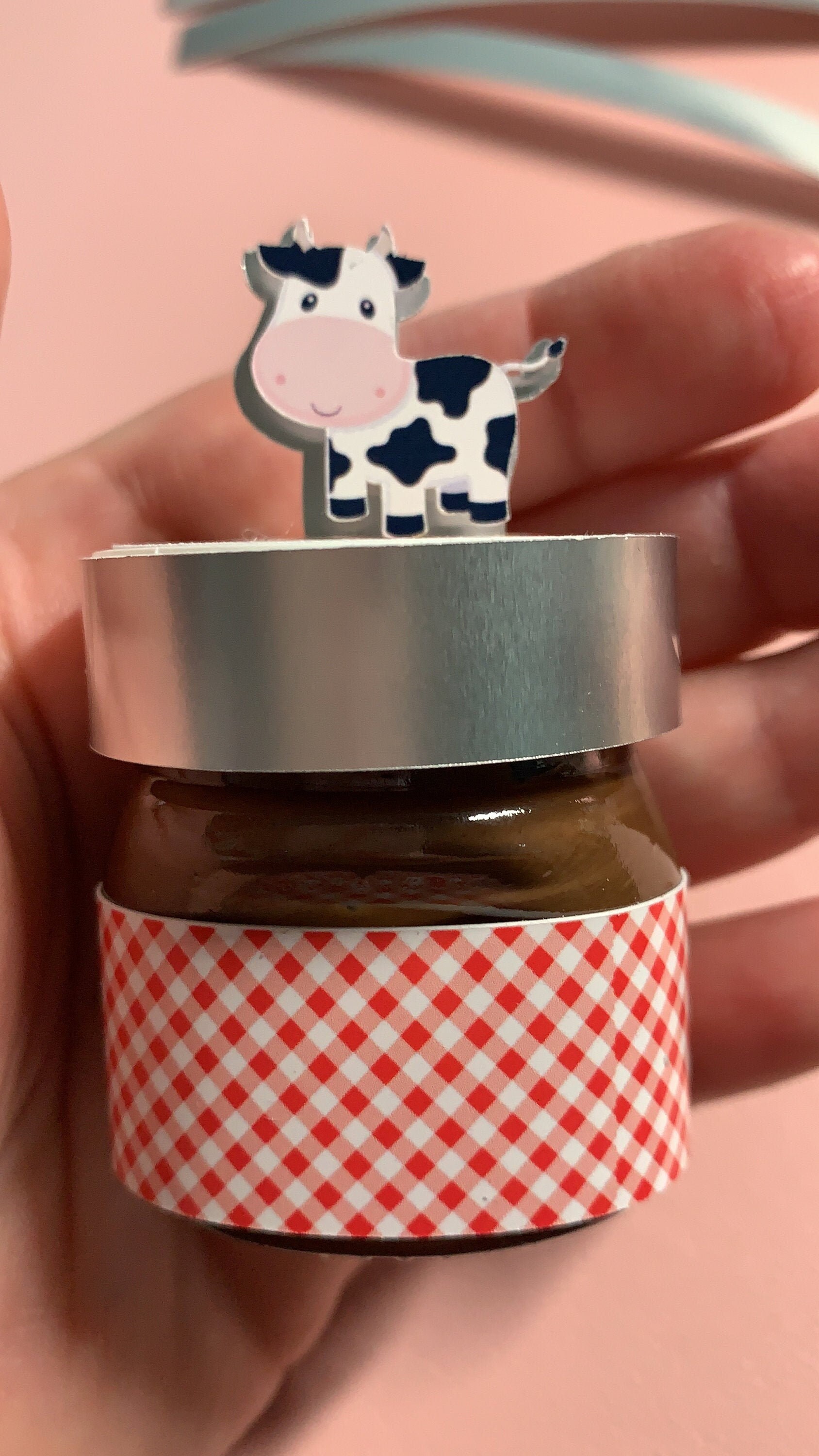 Personalized Mini Nutella Jars Party Decoration Farm Etsy UK