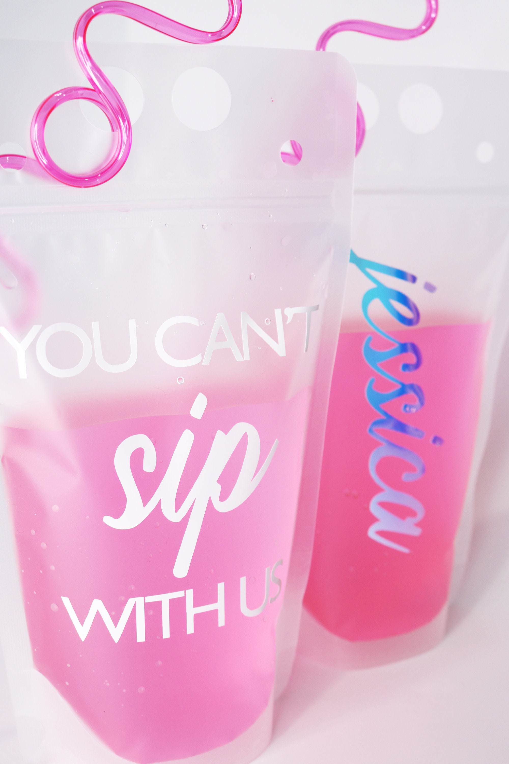 Drink Pouches For Adults Party Pouches Personalized Drink Etsy