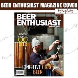 Beer Enthusiast Magazine Cover- Google Slides- High Quality