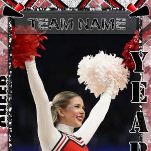 Cheerleading Trade Card Red