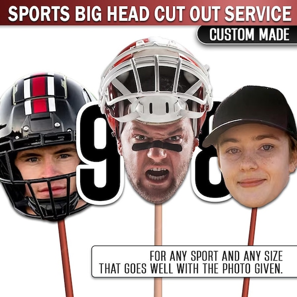 Sports Big Head Cut Out- Custom Made