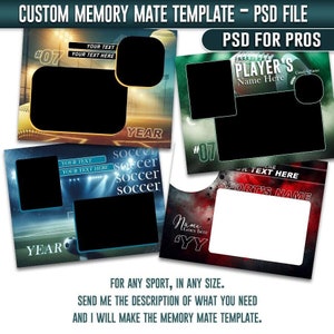 PSD for Pros - Custom Memory Mate Template - Photoshop - ALL SPORTS