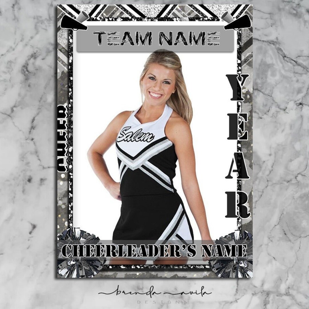 Red Cheer Card Cheerleading Trade Card Red- SPORTS - Etsy