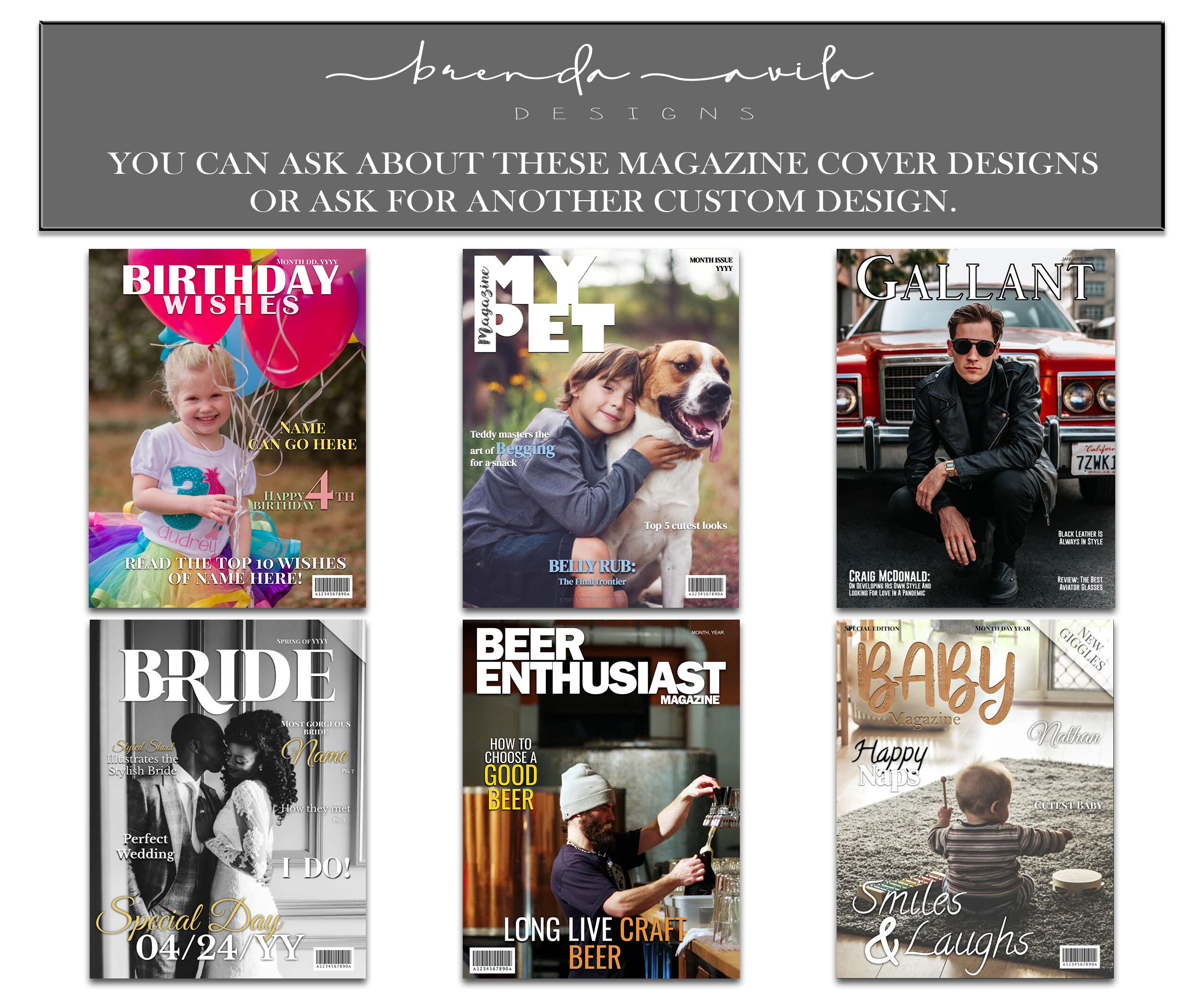 20 Something Magazine Cover Template: Customizable Google Slides - Etsy