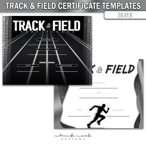 Track And Field Certificate Templates